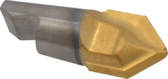 Seco - MM16 M06 Grade T60M Carbide Center Drill Milling Tip Insert - TiAlN/TiN Finish, 2 Flutes, 0.63" Cutting Diam, 0.315" Depth of Cut, 0.756" Extension, 0.339" Cnr Rad - USA Tool & Supply