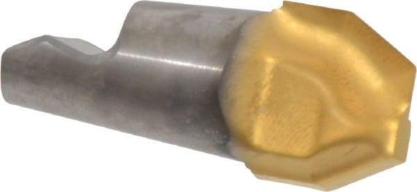 Seco - MM16 E06 Grade T60M Carbide Chamfer Milling Tip Insert - TiAlN/TiN Finish, 2 Flutes, 0.63" Cutting Diam, 0.263" Depth of Cut, 0.603" Extension, 0.232" Cnr Rad - USA Tool & Supply