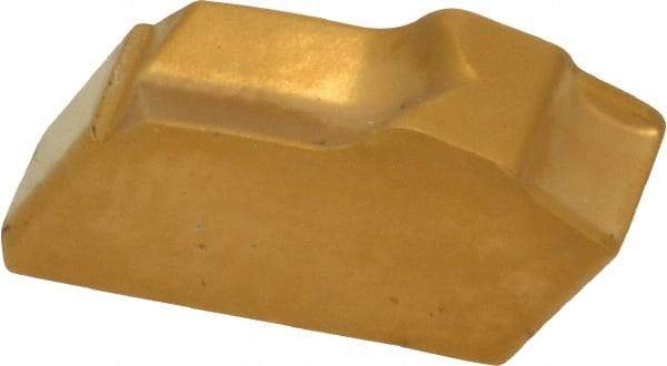 Seco - 150.104 12 T25M Grade, 0.161" Cutting Width, Carbide Cutoff Insert - 0° Neutral Lead Angle, 0.009" Cnr Rad, TiC/TiCN/TiN Coated, Single End - USA Tool & Supply