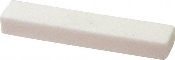 Norton - 60 Grit Aluminum Oxide Rectangular Dressing Stick - 4 x 1/2 x 3/4, Medium Grade, Vitrified Bond - USA Tool & Supply