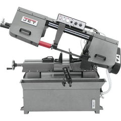 Jet - 9 x 16" Max Capacity, Manual Step Pulley Horizontal Bandsaw - 82, 132, 170 & 235 SFPM Blade Speed, 115/230 Volts, 45°, 1-1/2 hp, 1 Phase - USA Tool & Supply