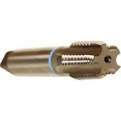 Emuge - Bright Finish, Cobalt, Interrupted Thread Pipe Tap - 7-7/8 Inch Overall Length, 1-3/4 Inch Thread Length, 1.40 Inch Square Size, Series KEG - USA Tool & Supply