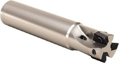Seco - 10mm Cut Diam, 5mm Max Depth of Cut, 8mm Shank Diam, 100mm OAL, Indexable Square Shoulder End Mill - XO.. 0602 Inserts, Cylindrical Shank, 90° Lead Angle, Series Nano Turbo - USA Tool & Supply