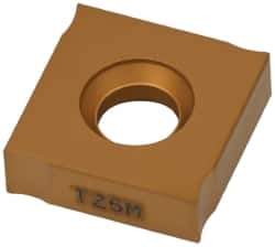 Seco - 335.191204 MD09 Grade T25M Carbide Milling Insert - TiCN/TiC/TiCN/TiN Finish, 0.157" Thick, 1/2" Inscribed Circle - USA Tool & Supply