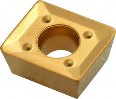 Seco - ACET150612 MD15 Grade T25M Carbide Milling Insert - TiCN/TiC/TiCN/TiN Finish, 1/4" Thick, 0.047" Corner Radius - USA Tool & Supply