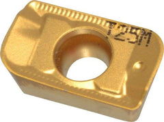 Seco - APKX160430 ME12 Grade T25M Carbide Milling Insert - TiCN/TiC/TiCN/TiN Finish, 0.223" Thick, 0.118" Corner Radius - USA Tool & Supply