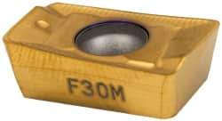 Seco - APKX1604 ME12 Grade F30M Carbide Milling Insert - TiAlN/TiN Finish, 0.223" Thick, 0.031" Corner Radius - USA Tool & Supply
