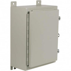 Wiegmann - NEMA 12 Steel Standard Enclosure with Hinged Cover - USA Tool & Supply