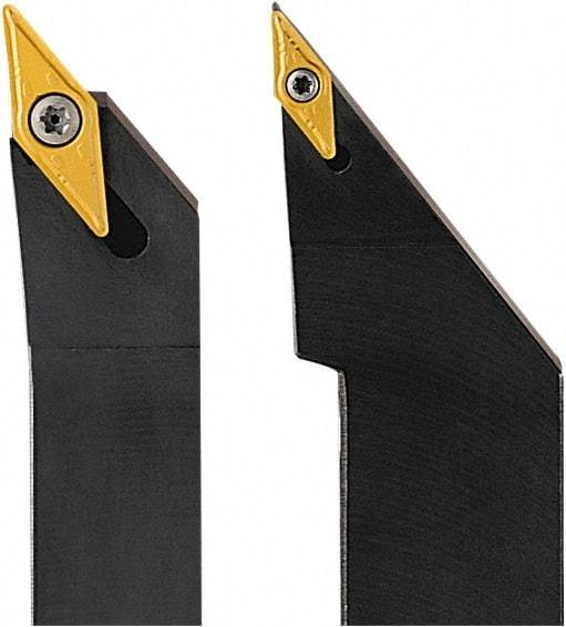 Seco - SVJB, Right Hand Cut, 93° Lead Angle, 12mm Shank Height x 12mm Shank Width, Neutral Rake Indexable Turning Toolholder - 150mm OAL, VB..1604.., VCG..1604.. Insert Compatibility, Series Screw Lock - USA Tool & Supply