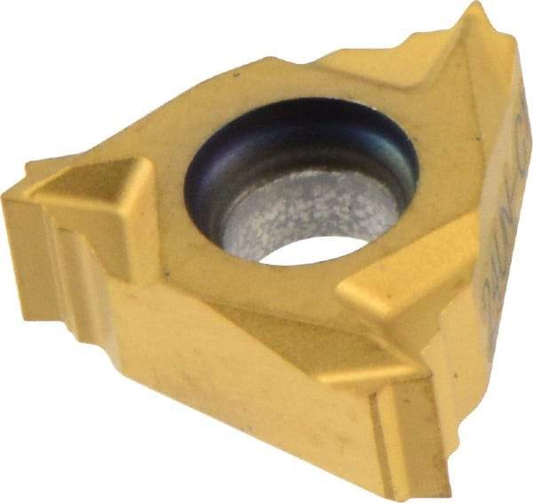Seco - 11NR Internal Right Hand 24 UN Laydown Threading Insert - Grade CP500, TiAlN/TiN Coated Carbide - USA Tool & Supply