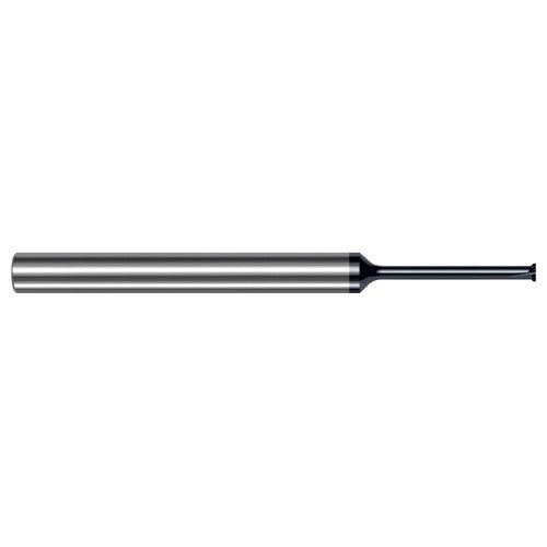 Back Deburring Mill - 0.0800″ Head Diameter × 0.3750″ (3/8″) Neck Length × 45° per side Carbide Back Deburring Mill, 5 Flutes, AlTiN Coated - Exact Industrial Supply