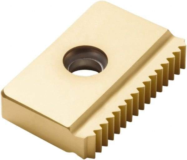 Seco - 0.059 TPI, External Thread, ISO Standard, 25EM CP500 Grade Thread Mill Insert - Carbide, TiAlN/TiN Coating - USA Tool & Supply