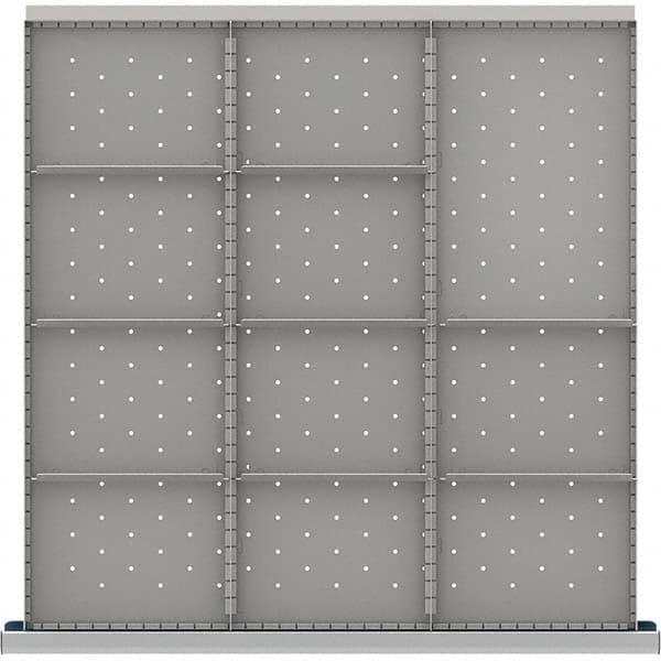 LISTA - 11-Compartment Drawer Divider Layout for 3.15" High Drawers - USA Tool & Supply
