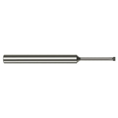 Back Deburring Mill - 0.1150″ Head Diameter × 0.5620″ (9/16″) Neck Length × 45° per side Carbide Back Deburring Mill, 5 Flutes - Exact Industrial Supply