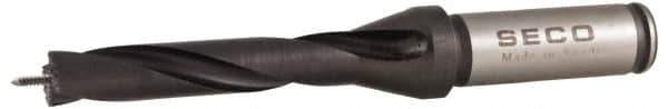 Seco - 17 to 17.99mm Diam, 5xD, 3.74" Max Depth, 3/4" Shank Diam, 4.24" Flute, 6.957" OAL, Replaceable Tip Drill - SD100 Insert, SD105 Toolholder, Series SD105 - USA Tool & Supply