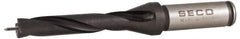 Seco - 12 to 12.49mm Diam, 5xD, 2.56" Max Depth, 5/8" Shank Diam, 2-7/8" Flute, 5.551" OAL, Replaceable Tip Drill - SD100 Insert, SD105 Toolholder, Series SD105 - USA Tool & Supply