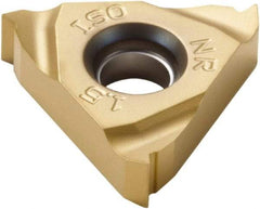Seco - 16NR Internal Right Hand ISO Laydown Threading Insert - Grade TP05, TiN/Al2O3/TiC Coated Carbide, 9.53mm Inscribed Circle - USA Tool & Supply