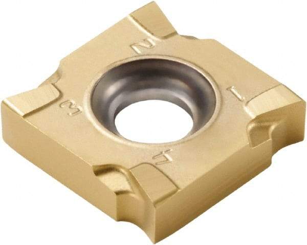 Seco - SNHQ120316 M07 Grade F40M Carbide Milling Insert - TiAlN/TiN Finish, 0.126" Thick, 1/2" Inscribed Circle, 1.6mm Corner Radius - USA Tool & Supply