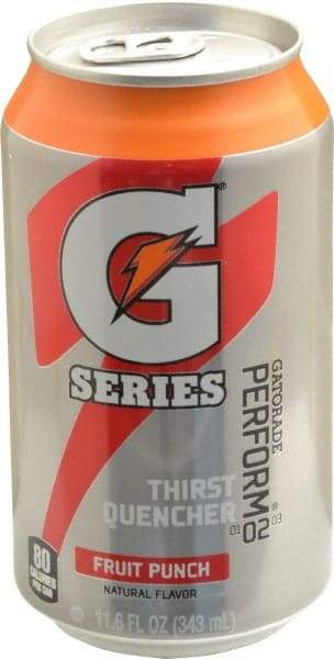 Gatorade - 11.6 oz Can Fruit Punch Activity Drink - Ready-to-Drink - USA Tool & Supply