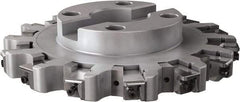 Seco - Shell Mount Connection, 0.6299" Cutting Width, 2.3228" Depth of Cut, 250mm Cutter Diam, 2.3622" Hole Diam, 14 Tooth Indexable Slotting Cutter - R335.25 Toolholder, LNHQ 1707, XNHQ 1707 Insert, Right Hand Cutting Direction - USA Tool & Supply