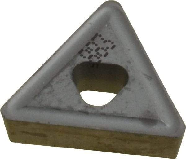 Seco - TPMM2.522 46 Grade 883 Carbide Turning Insert - Uncoated, 60° Triangle, 5/16" Inscr Circle, 1/8" Thick, 1/32" Corner Radius - USA Tool & Supply