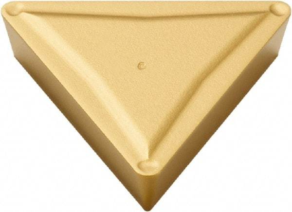 Seco - TPMR322 F2 Grade TP40 Carbide Turning Insert - TiC/TiCN/TiN Finish, 60° Triangle, 3/8" Inscr Circle, 1/8" Thick, 1/32" Corner Radius - USA Tool & Supply