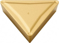 Seco - TPMR322 F2 Grade TP40 Carbide Turning Insert - TiC/TiCN/TiN Finish, 60° Triangle, 3/8" Inscr Circle, 1/8" Thick, 1/32" Corner Radius - USA Tool & Supply