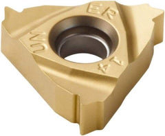 Seco - 16ER External Right Hand 20 UN Laydown Threading Insert - Grade TP05, TiN/Al2O3/TiC Coated Carbide, 9.53mm Inscribed Circle - USA Tool & Supply