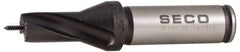 Seco - 12.5 to 12.99mm Diam, 1.5xD, 0.79" Max Depth, 5/8" Shank Diam, 0.472" Flute, 3.795" OAL, Replaceable Tip Drill - SD100 Insert, SD101 Toolholder, Series SD101 - USA Tool & Supply