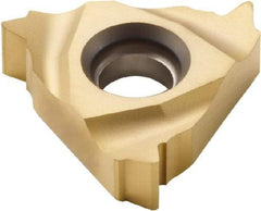 Seco - 16NR Internal Right Hand 12 Whitworth Laydown Threading Insert - Grade CP500, TiAlN/TiN Coated Carbide, 9.53mm Inscribed Circle - USA Tool & Supply