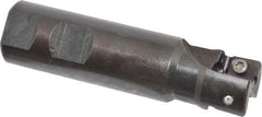 Seco - 1" Cut Diam, 0.59" Max Depth of Cut, 1" Shank Diam, 3.94" OAL, Indexable Square Shoulder End Mill - AP.. 1604 Inserts, Weldon Shank, 90° Lead Angle - USA Tool & Supply