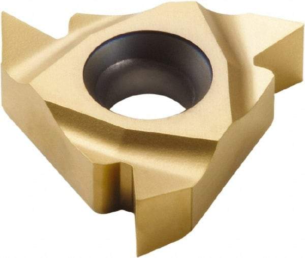 Seco - 22NL Internal Left Hand 7-5 Partial Profile 60° Laydown Threading Insert - Grade CP500, TiAlN/TiN Coated Carbide, 12.7mm Inscribed Circle - USA Tool & Supply