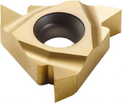 Seco - 22NL Internal Left Hand 7-5 Partial Profile 60° Laydown Threading Insert - Grade CP500, TiAlN/TiN Coated Carbide, 12.7mm Inscribed Circle - USA Tool & Supply