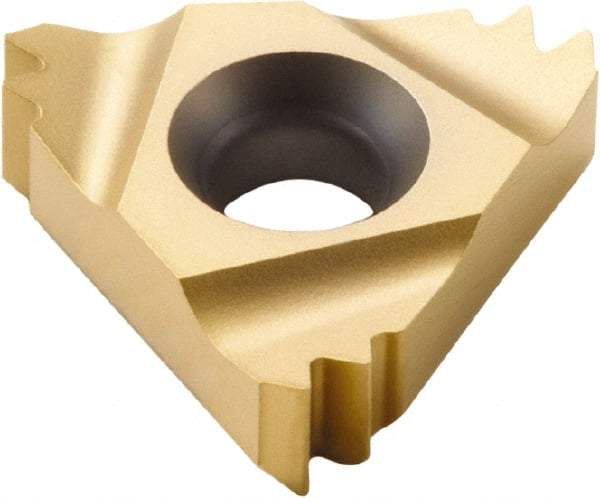 Seco - 22NR Internal Right Hand 12 UN Laydown Threading Insert - Grade CP500, TiAlN/TiN Coated Carbide, 12.7mm Inscribed Circle - USA Tool & Supply