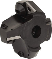 Seco - 2.95" Cut Diam, 3/4" Arbor Hole, 0.51" Max Depth of Cut, 45° Indexable Chamfer & Angle Face Mill - 4 Inserts, TP.. 43.. Insert, Right Hand Cut, 4 Flutes, Series R220.53 - USA Tool & Supply