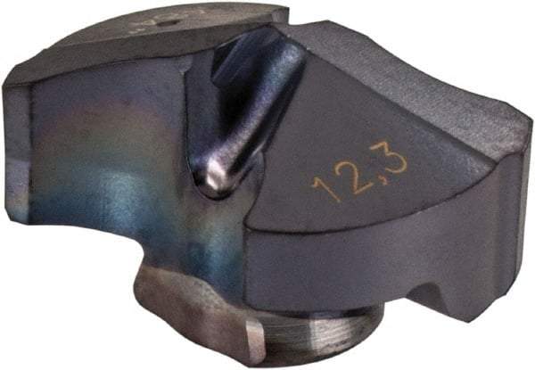 Iscar - Series IDI-SG, 0.484" Diam Grade IC908 140° Replaceable Drill Tip - Carbide, TiAlN Finish - USA Tool & Supply