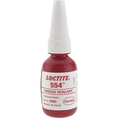 Loctite - 10 mL, Red, Thread Sealant - Series 554 - USA Tool & Supply