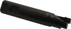 Seco - 1" Cut Diam, 0.31" Max Depth of Cut, 1" Shank Diam, 5.12" OAL, Indexable Square Shoulder End Mill - SPMX 0903 Inserts, Weldon Shank, 90° Lead Angle - USA Tool & Supply