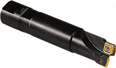 Seco - 1-3/8" Cut Diam, 0.43" Max Depth of Cut, 1-1/4" Shank Diam, Indexable Square Shoulder End Mill - Weldon Shank, 90° Lead Angle - USA Tool & Supply