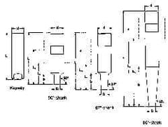 Seco - Minimaster 3/4" 87° Shank Milling Tip Insert Holder & Shank - 0.449" Neck Diam, 3.74" OAL, Steel MM12 Tool Holder - USA Tool & Supply