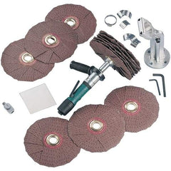 Dynabrade - 0.4 hp, 200-950 RPM Finishing Sander - 22 CFM Air Consumption, 6.21 bar Air Pressure, 1/4 NPT Inlet - USA Tool & Supply