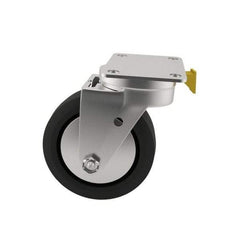 E.R. Wagner - 6" Diam x 2" Wide x 7-1/2" OAH Top Plate Mount Swivel Caster - Polyurethane, 700 Lb Capacity, Roller Bearing, 2-3/4 x 3-3/4" Plate - USA Tool & Supply