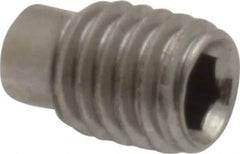 Value Collection - M5x0.80 Metric Coarse, 8mm OAL, Dog Point Set Screw - Grade 18-8 & Austenitic A2 Stainless Steel, 3.5mm Key - USA Tool & Supply