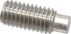 Value Collection - M8x1.25 Metric Coarse, 20mm OAL, Dog Point Set Screw - Grade 18-8 & Austenitic A2 Stainless Steel, 4mm Key - USA Tool & Supply