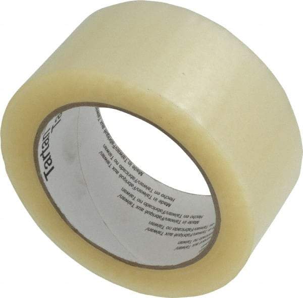 3M - 2" x 110 Yd Clear Acrylic Adhesive Sealing Tape - Polypropylene Film Backing, 1.6 mil Thick, 40 Lb Tensile Strength, Series 302 - USA Tool & Supply