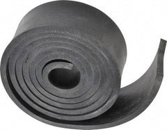 Made in USA - 1/4" Thick x 2" Wide x 60" Long, Buna-N Rubber Strip - Stock Length, 60 Shore A Durometer, 800 to 1,000 psi Tensile Strength, -20 to 170°F, Black - USA Tool & Supply