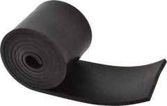 Made in USA - 1/4" Thick x 4" Wide x 60" Long, Buna-N Rubber Strip - Stock Length, 60 Shore A Durometer, 800 to 1,000 psi Tensile Strength, -20 to 170°F, Black - USA Tool & Supply