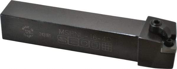 Seco - MSRN, Left Hand Cut, 15° Lead Angle, 1" Shank Height x 1" Shank Width, Negative Rake Indexable Turning Toolholder - 6" OAL, SN..43. Insert Compatibility, Series Multiple Lock - USA Tool & Supply