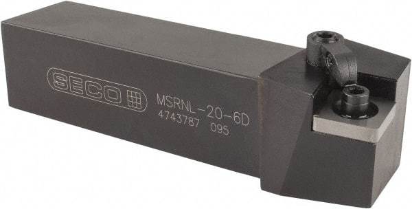 Seco - MSRN, Left Hand Cut, 15° Lead Angle, 1-1/4" Shank Height x 1-1/4" Shank Width, Negative Rake Indexable Turning Toolholder - 6" OAL, SN..64. Insert Compatibility, Series Multiple Lock - USA Tool & Supply
