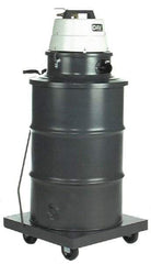 Minuteman - 55 Gal Steel Tank, Air Powered Pneumatic Canister Wet/Dry Vacuum - Accessories Included - USA Tool & Supply